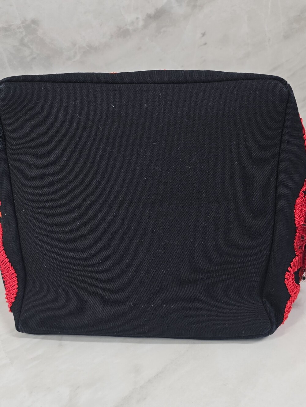 🔥RARE🔥 Christian Louboutin Tote Bag with Red Embroidered Flamenco Motif - Picture 9 of 16